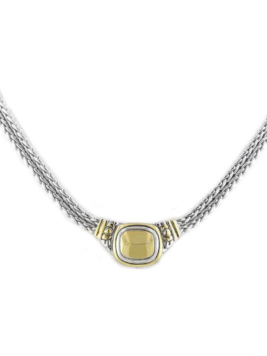 Nouveau Gold Dome Double Strand Necklace by John Medeiros