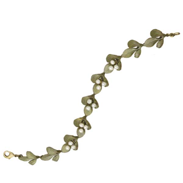 Barberry Pearl Link Bracelet by Michael Michaud