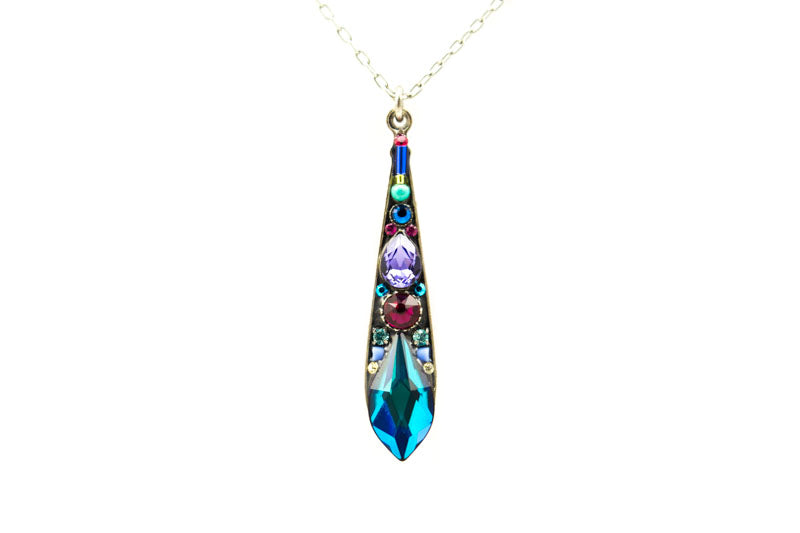 Bermuda Blue Gazelle Pendant Necklace by Firefly Jewelry
