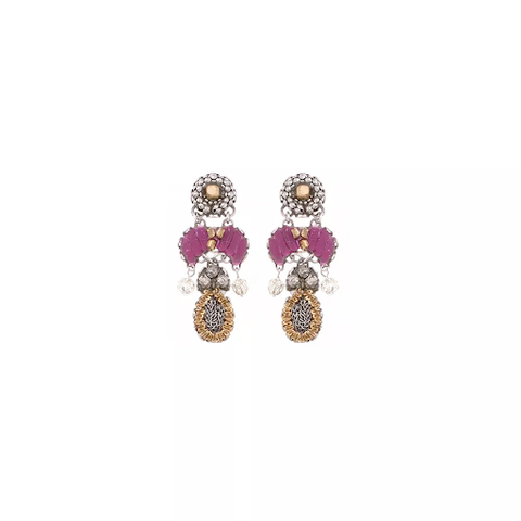 Cherry Blossom Indigo Collection Begonia Earrings by Ayala Bar
