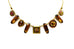 Smokey Topaz La Dolce Vita Oblong Necklace by Firefly Jewelry