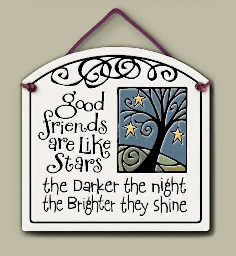 Good Friends Small Arch Ceramic Tile