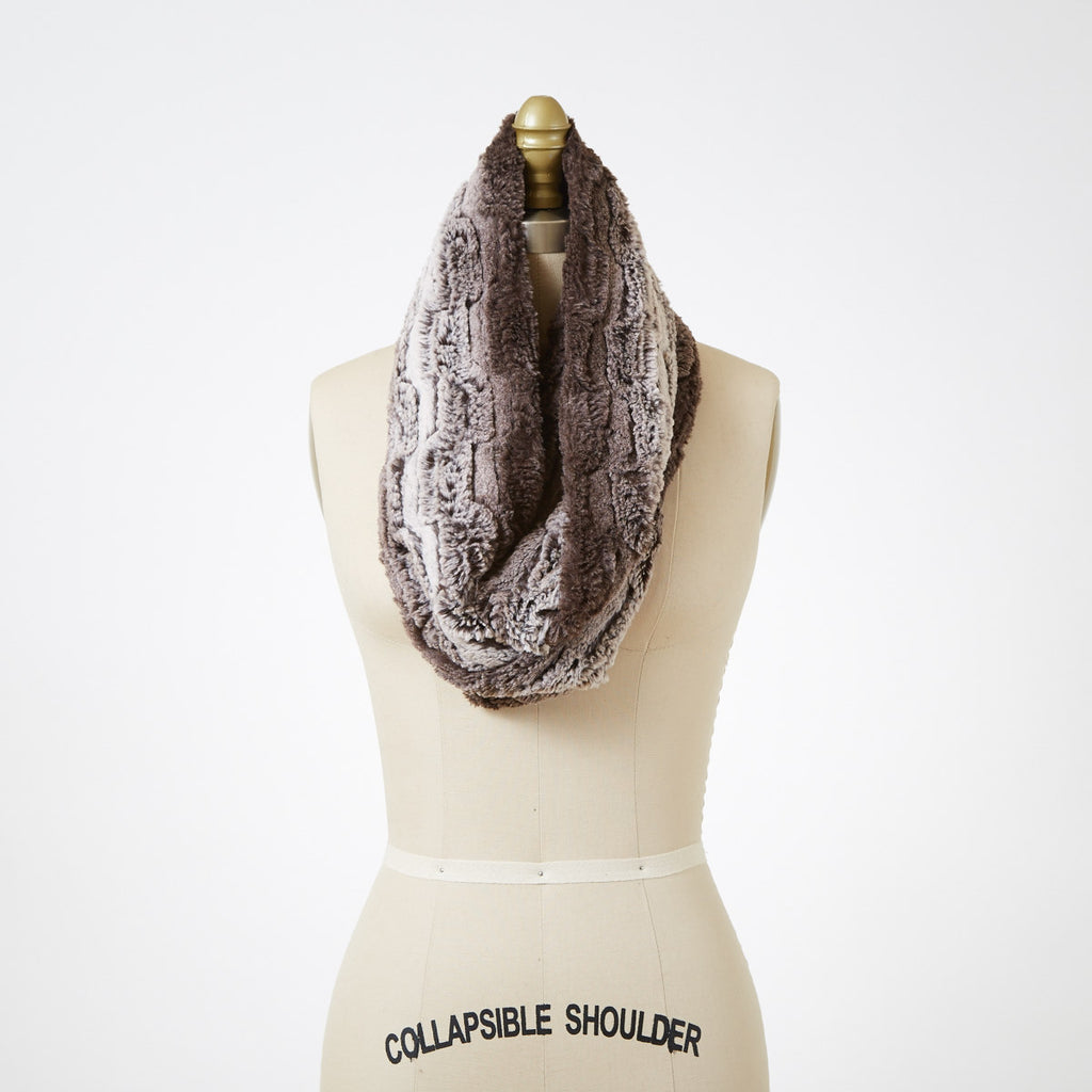 Infinity Scarf in Chinchilla in Brown