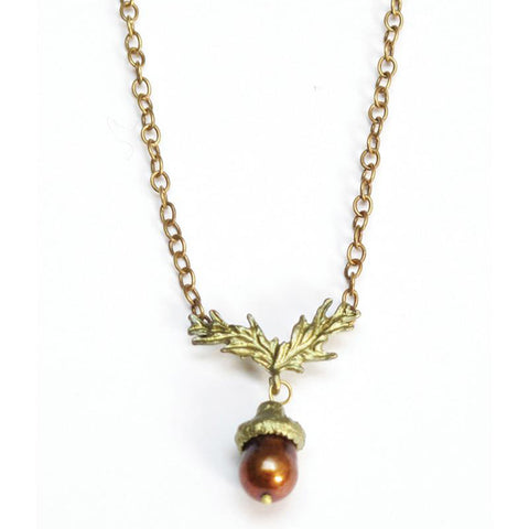 Acorn Chain Necklace by Michael Michaud