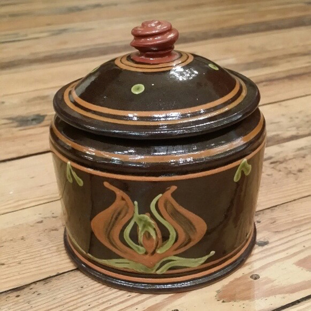 Redware Wide Canister in Black
