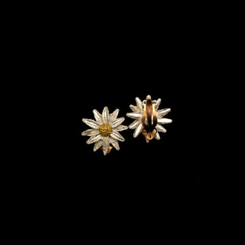 Daisy Clip Earrings By Michael Michaud