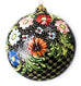 Wildflower Basket Large Round Ceramic Ornament