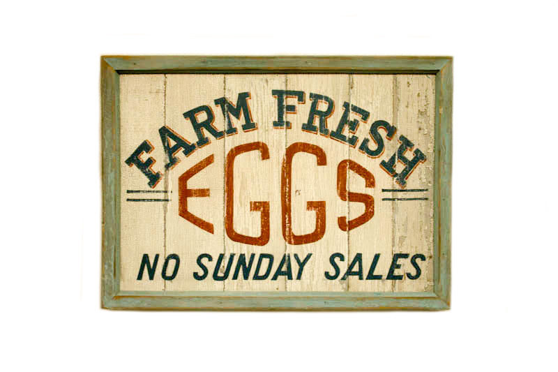 Farm Fresh Eggs Americana Art