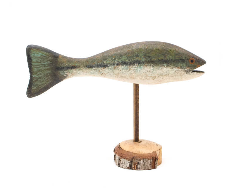 Blackstrip Trout Small Pedestal Fish by Chris Boone
