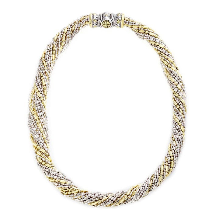 Twisted Bead Colection 20 Strand Necklace by John Medeiros