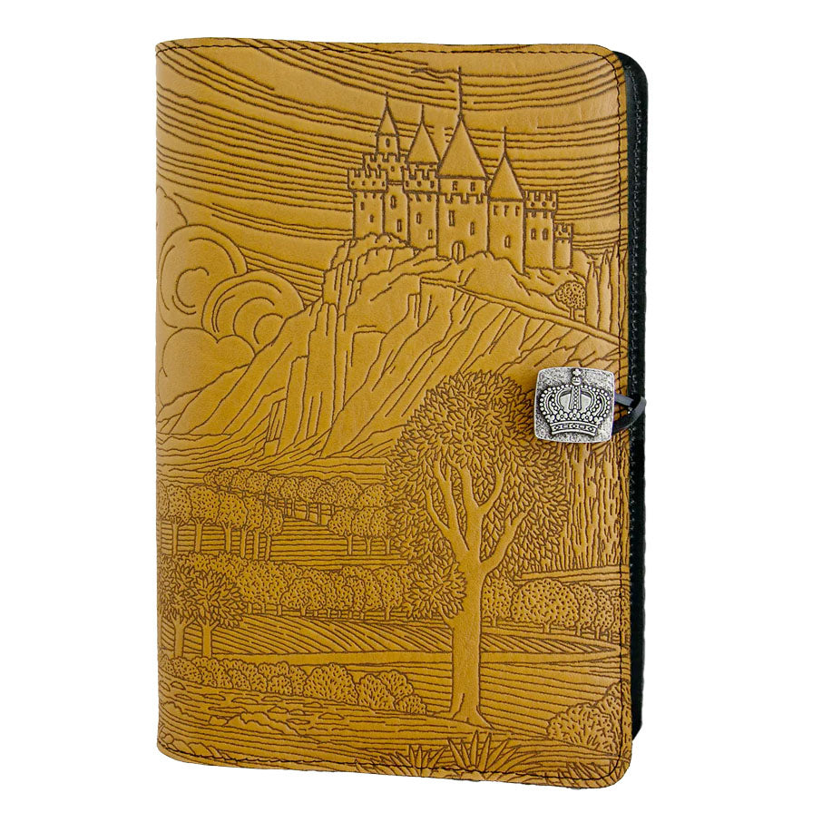 Large Leather Journal - Camelot in Marigold