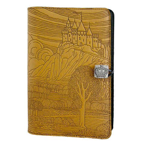 Large Leather Journal - Camelot in Marigold