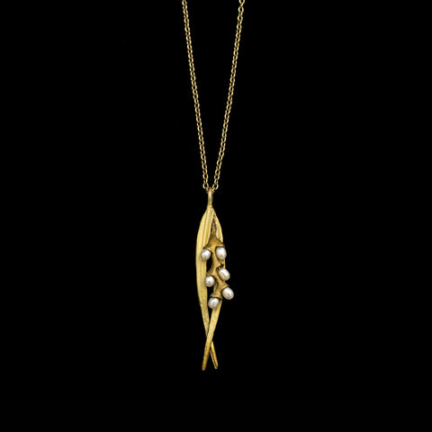 Rice 16'' Adj. Pendant on Chain By Michael Michaud