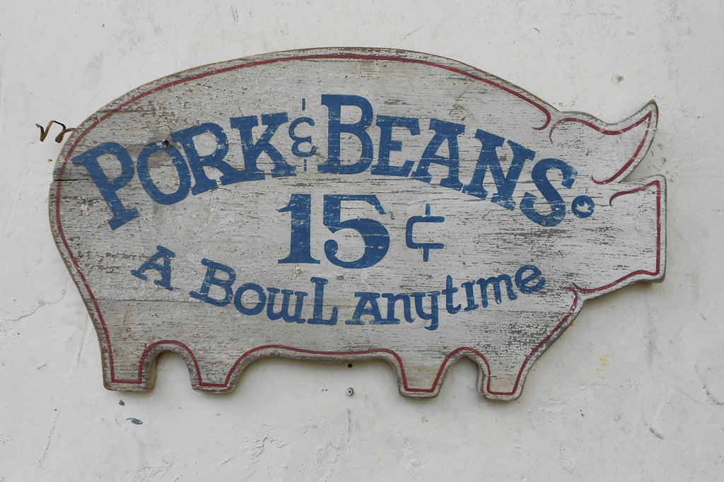 Pork and Beans Americana Art - 17x29