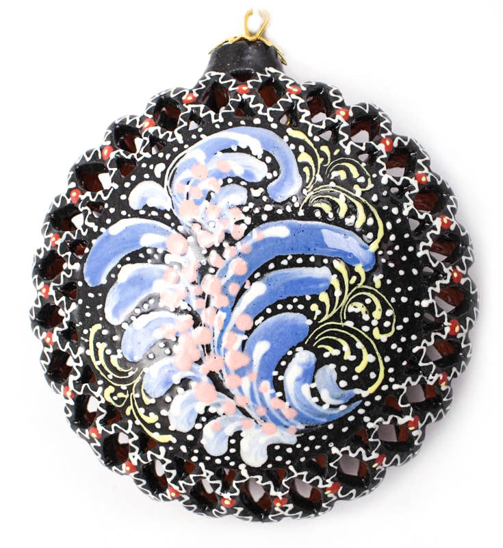 Winter Berry Large Cut Out Ceramic Ornament