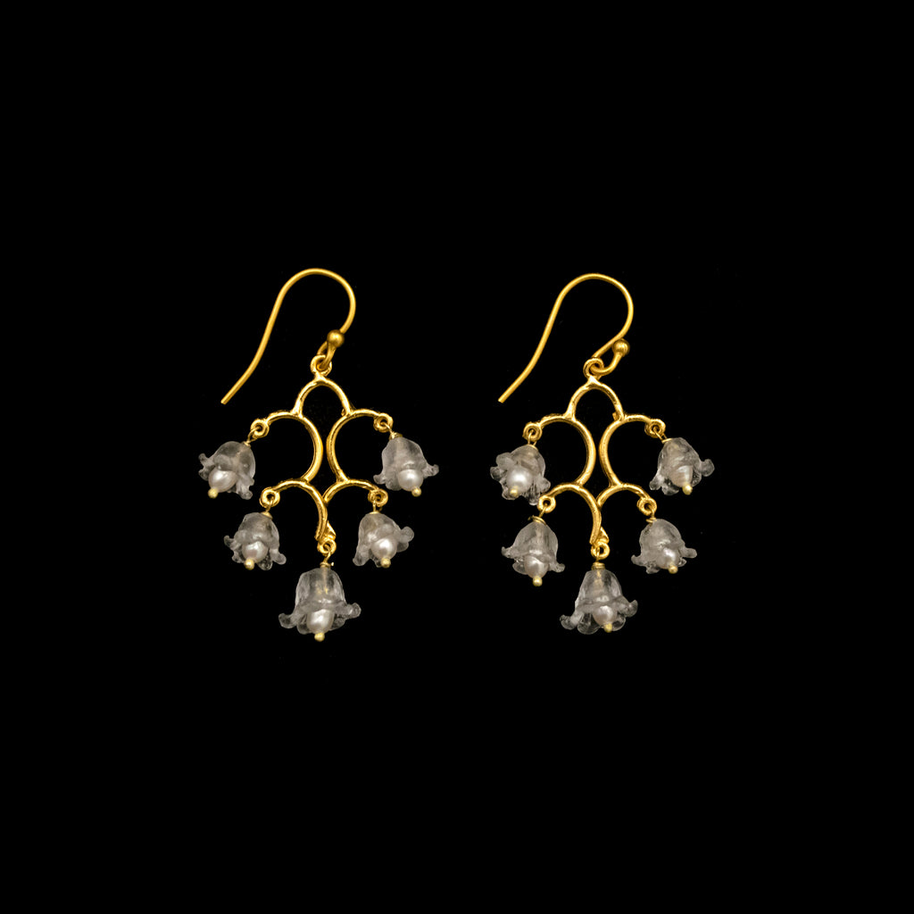 Lily of the Valley Wire Earrings By Michael Michaud