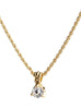 Beijos 7mm Cubic Zirconia Prong Set Pendant Necklace by John Medeiros - Available in Multiple Colors