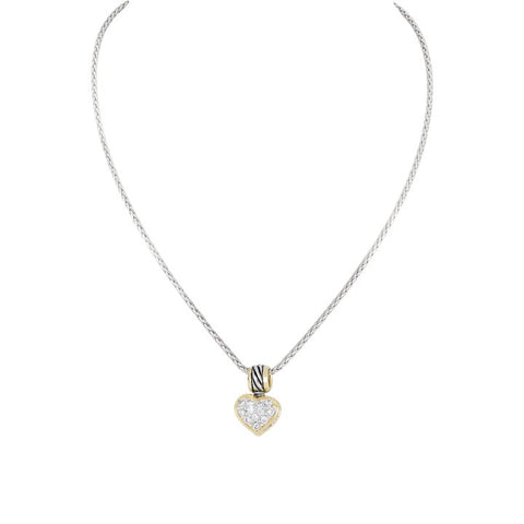 Celebration Petite Pav&eacute; Heart Necklace by John Medeiros