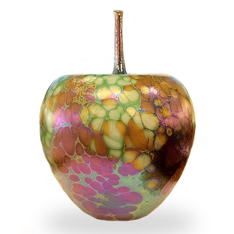 Handblown Glass Apple in Emerald - Available in Multiple Sizes