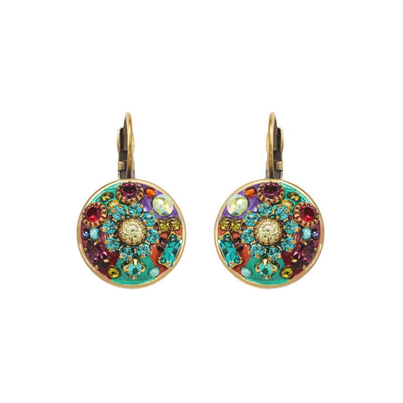 Multi Bright Round Earrings by Michal Golan