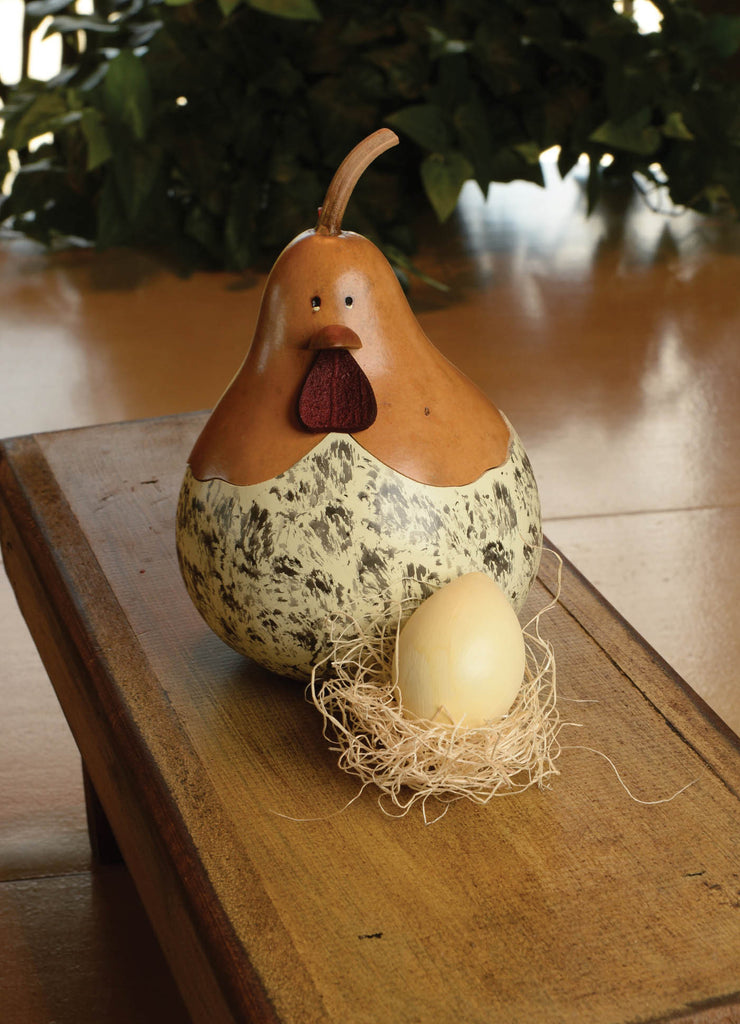 Alice the Hen with Egg Gourd