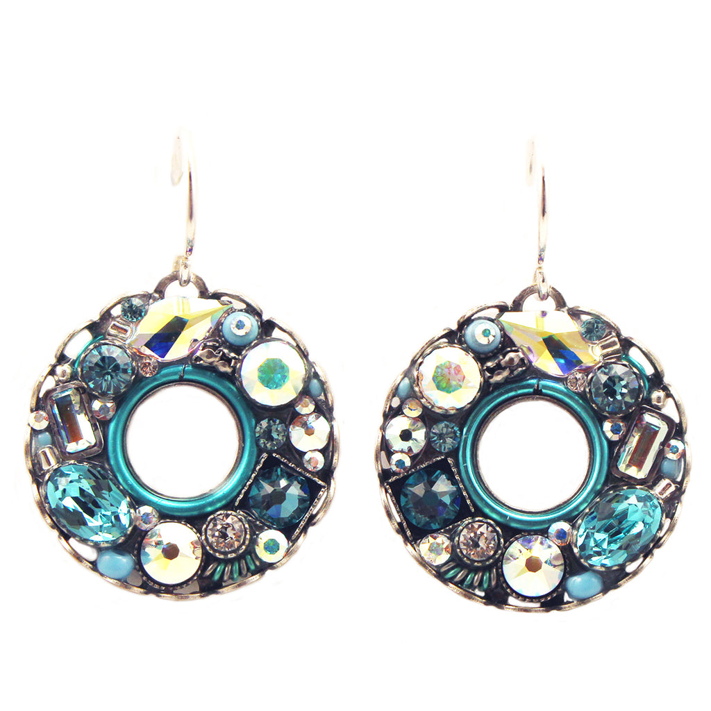 Ice Bejeweled Large Hoop Earrings by Firefly Jewelry