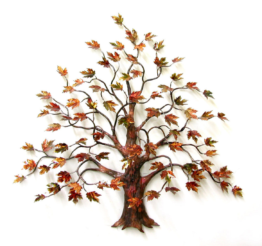 Maple Tree with Enameled Autumn Leaves Large