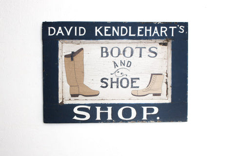 David Kendlehart's Boots and Shoe Shop Americana Art