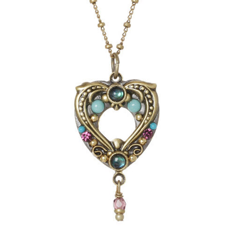 Turkish Bazaar Open Heart Necklace by Michal Golan
