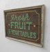 Fresh Fruit &amp; Vegetables Americana Art