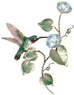 Hummingbird on Morning Glory Vine - Small Wall Art by Bovano