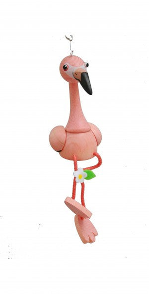 Flamingo Handcrafted Wooden Jumpie