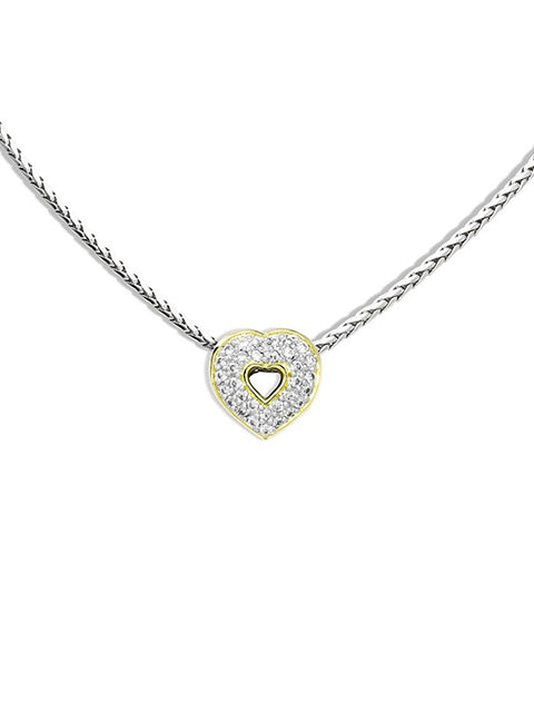 Heart Collection Pave Pendant with Chain by John Medeiros