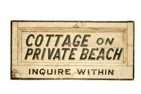 Cottage on Private Beach Americana Art