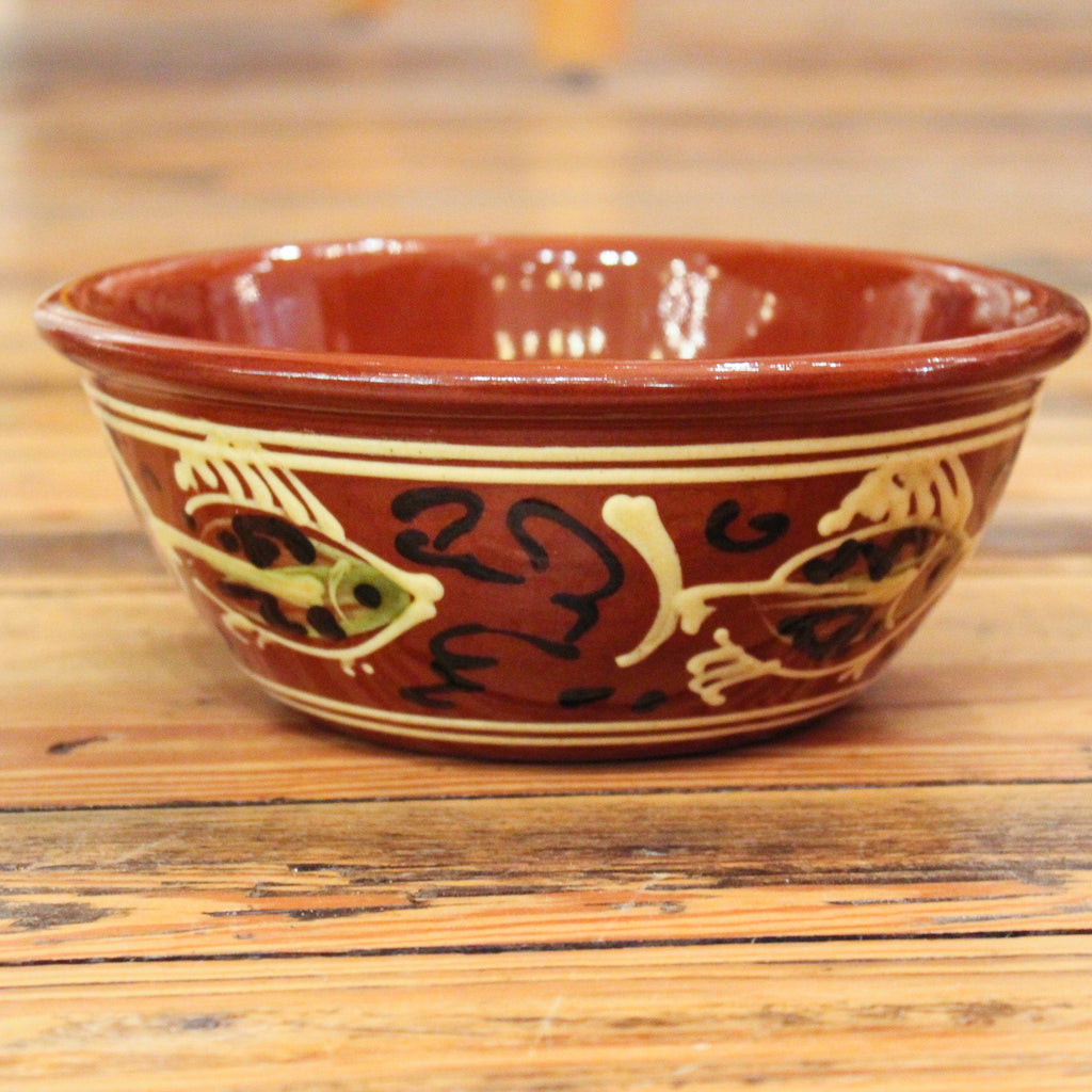Redware Bowl with Fish