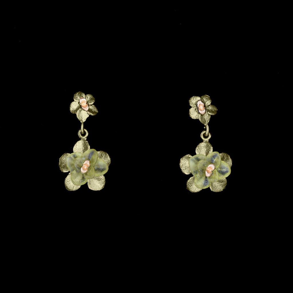 Desert Flower Drop Post Earrings by Michael Michaud