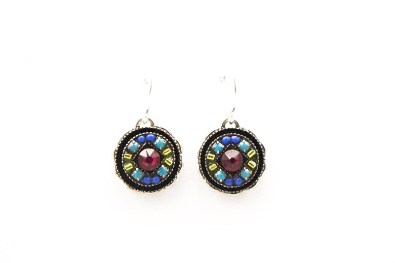 Ruby Isabella Round Earrings by Firefly Jewelry