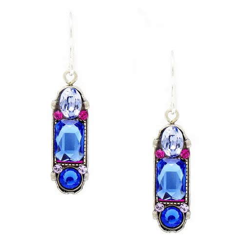 Sapphire La Dolce Vita Oval Earrings by Firefly Jewelry