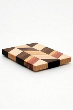 Small Checkered Trivet in Maple - Size 3"x4"