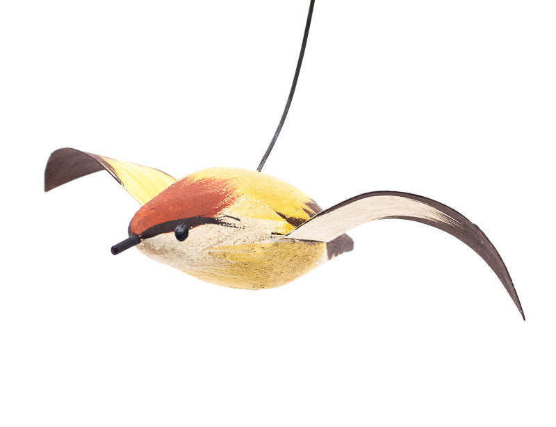 Flying Swamp Sparrow Songbird Ornament