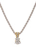 Beijos Collection 9x6mm CZ Pear Prong Set Pendant Necklace by John Medeiros