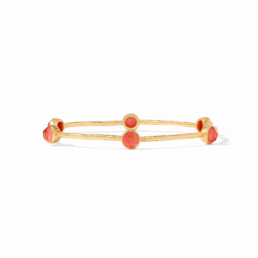 Milano Luxe Gold Iridescent Coral Medium Bangle Bracelet by Julie Vos
