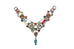 Multi Color Brilliant Large Elaborate Necklace by Firefly Jewelry