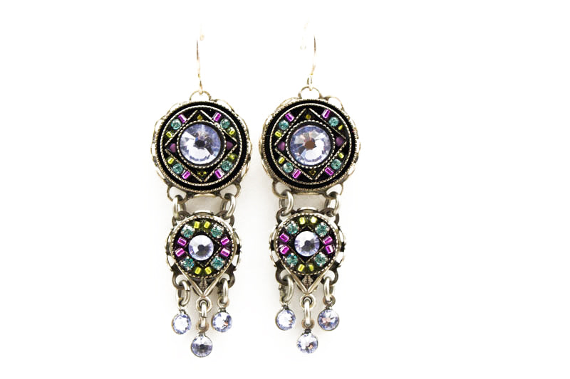 Lavender Isabella Chandelier Earrings by Firefly Jewelry