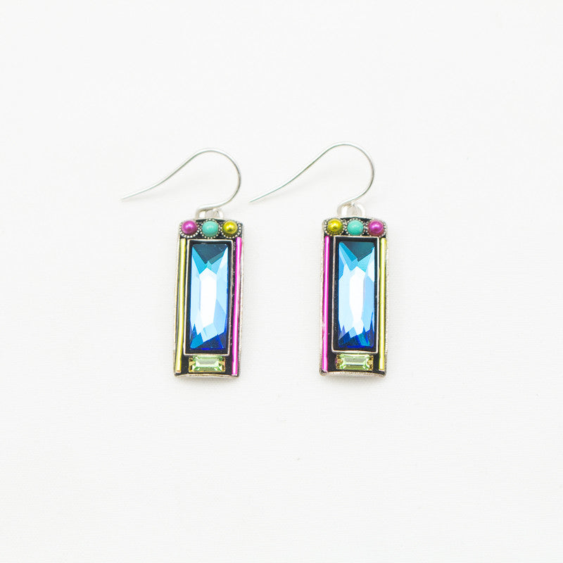 Multi Color Architectural Earrings by Firefly Jewelry