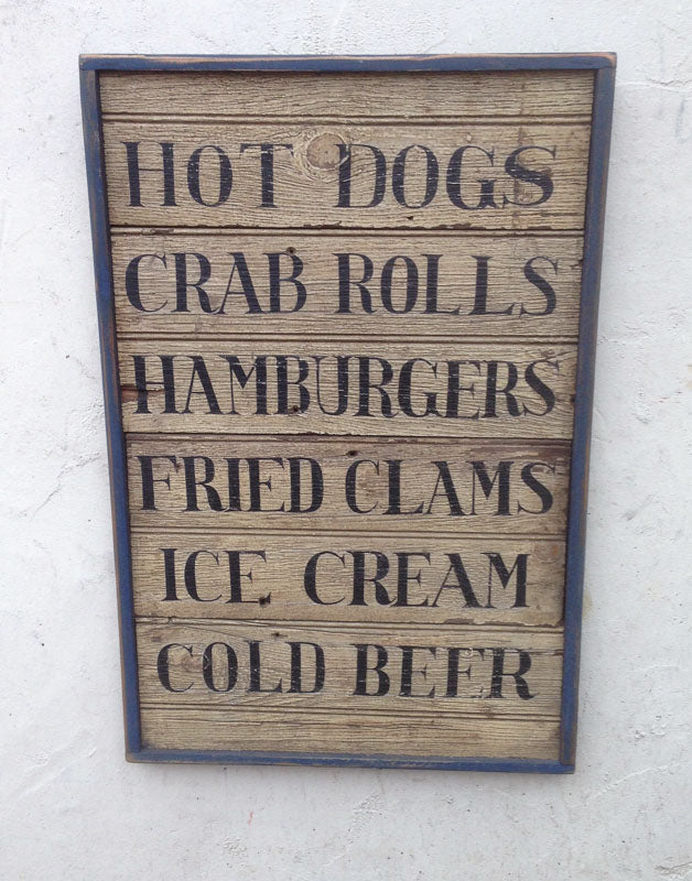 Hot Dogs, Crab Rolls, Hamburgers Americana Art