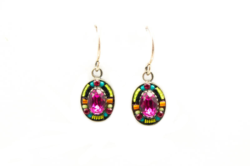 Multi Color Emma Petite Oval Earrings by Firefly Jewelry