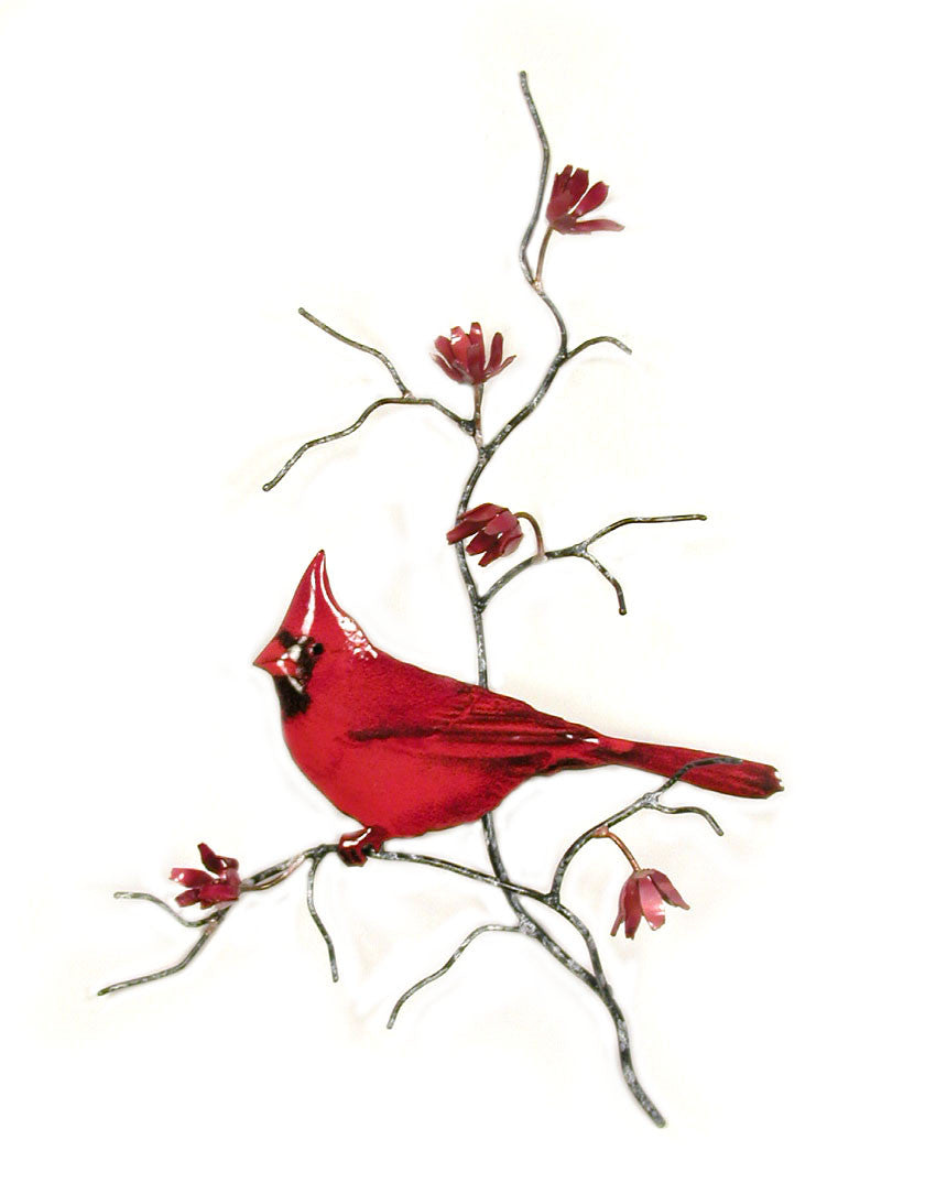 Single Male Cardinal Wall Art by Bovano Cheshire