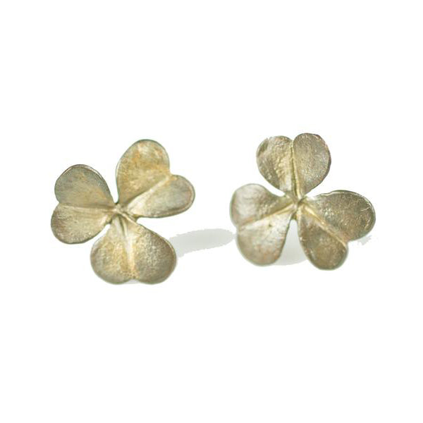 Small Clover Post Earrings by Michael Michaud