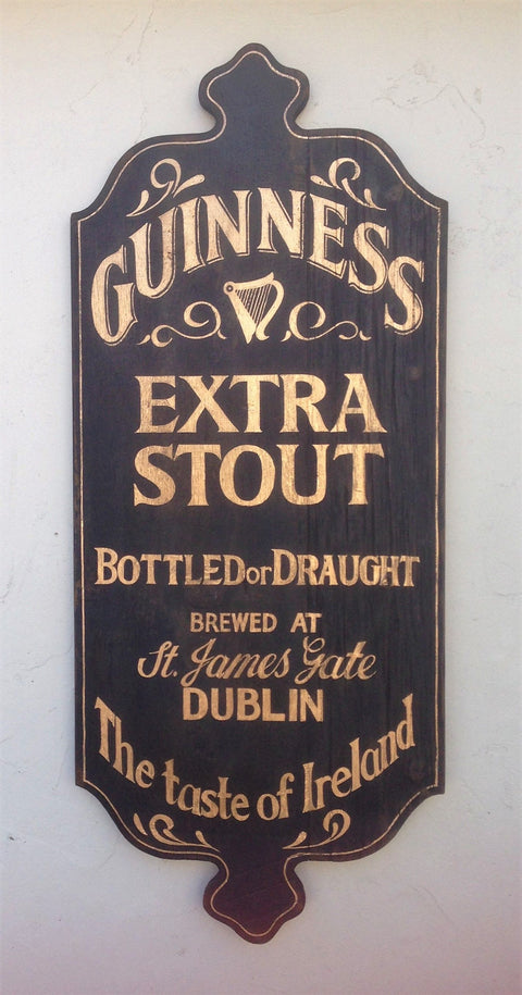 Guinness Extra Stout Bottled or Draught Americana Art